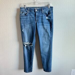 Joe's Low Rise Skinny Jeans Women's 29 Distressed Medium Wash Stretch Denim